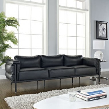 Modway Charles Grande Leather Sofa