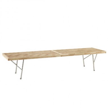 Modway Vantage Large Bench in Natural Hover