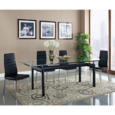 Modway Charles Dining Table in Black