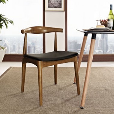 Modway Tracy Dining Side Chair in Black Hover