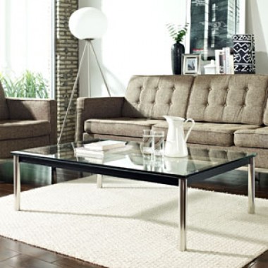 Modway Charles Rectangle Coffee Table in Black