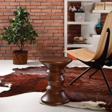 Modway Whittle Stool in Walnut