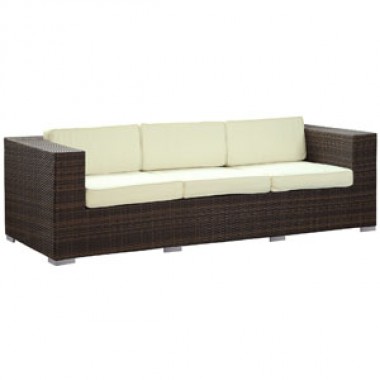 Modway Daytona Sofa in Brown White - On SALE!