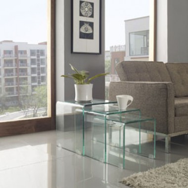 Modway Cascade Coffee Table in Clear
