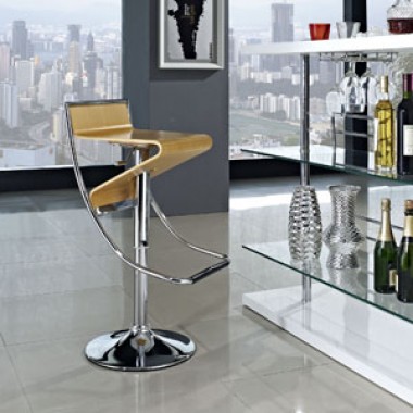 Modway Zig-Zag Bar Stool