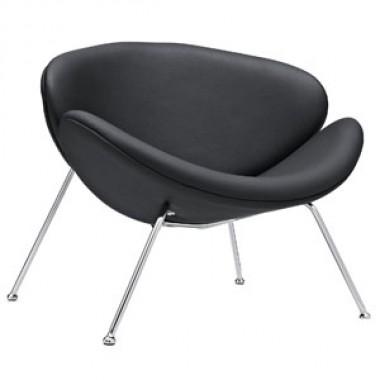 Modway Nutshell Lounge Chair in Black Hover