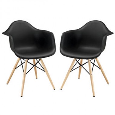 Modway Pyramid Dining Armchair Set of 2 Hover