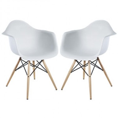Modway Pyramid Dining Armchair Set of 2 Hover