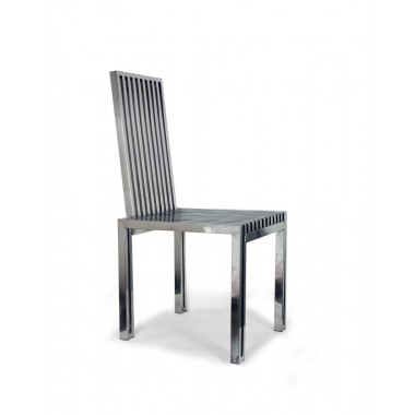 Control Brand The Polished Stainless Steel Dining Chair Hover