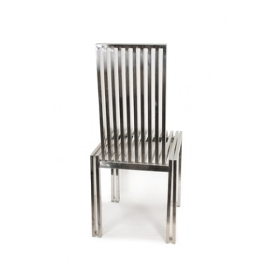 Control Brand The Polished Stainless Steel Dining Chair Hover