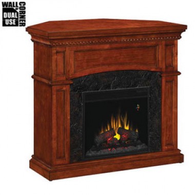 Fireside America Classic Flame 18 Inches Nantucket Corner/Wall Electric Fireplace - With Remote