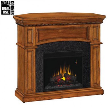 Fireside America Classic Flame 18 Inches Nantucket Corner/Wall Electric Fireplace