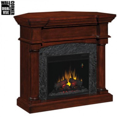Fireside America Classic Flame 18 Inches Martha's Vineyard Corner/Wall Electric Fireplace - With Remote
