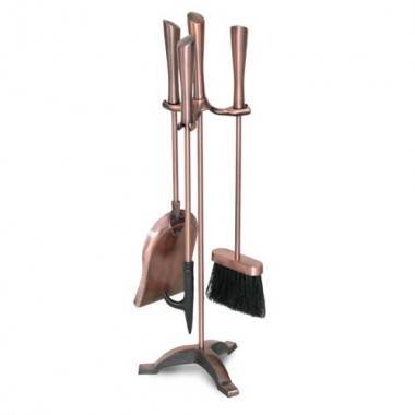 Fireside America 4 Piece Chandler Tool Set - Antique Copper Hover