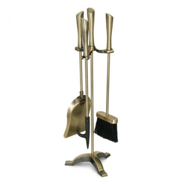 Fireside America 4 Piece Chandler Tool Set - Antique Brass Hover