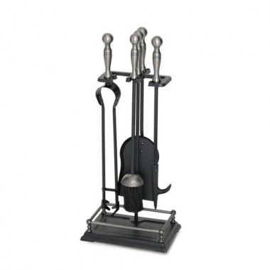 Fireside America Napa Forge Sonoma Stove Tool Set - Black with Pewter Handles Hover
