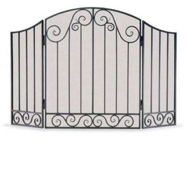 Fireside America Napa Forge 3 Panel Vienna Arch Screen - Black