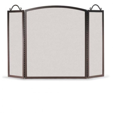 Fireside America Napa Forge Traditional Arch 3 Panel Screen - Black Hover