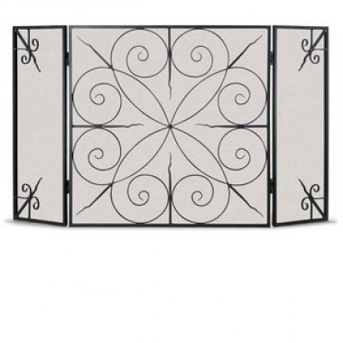 Fireside America Napa Forge Elements 3 Panel Screen - Black