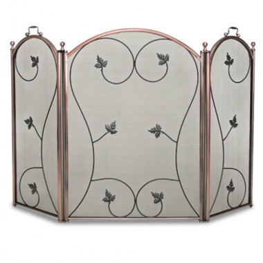 Fireside America Napa Forge 3 Panel Kentfield Screen - Antique Copper Hover