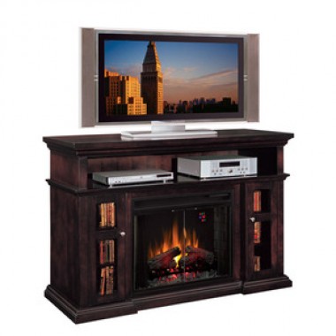 Fireside America Classic Flame 28 Inches Pasadena Electric Fireplace - Brown Espresso