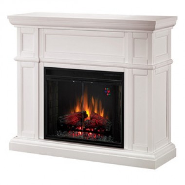 Fireside America Classic Flame 28 Inches Artesian Electric Fireplace - White