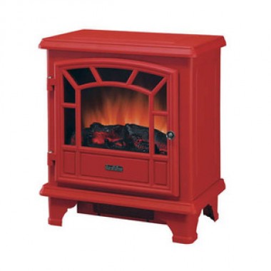 Fireside America Classic Flame Electric Stove With Heater - No Remote Control - Red