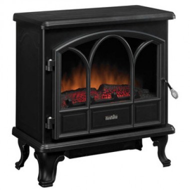 Fireside America Classic Flame Electric Stove With Heater - Includes Remote - Black