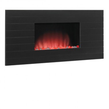 Fireside America Classic Flame 35 Inches Serenity Fire Display - Wall Hanging Fireplace - Wood Frame with Shadow Lines