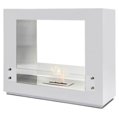 Fireside America Sek Free Standing See Thru Fireplace With Glass Hover