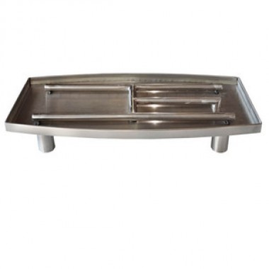 Fireside America American Fireglass Bowed Pedestal Burner For Vented Fireplaces