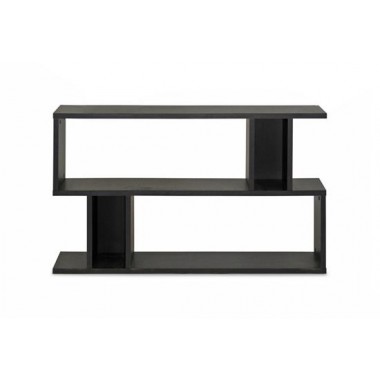 Baxton Studio Goodwin 2-Level Dark Brown Modern Bookshelf Hover