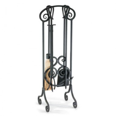 Fireside America Napa Forge Antique Scroll Tool Set in Brushed Pewter Hover