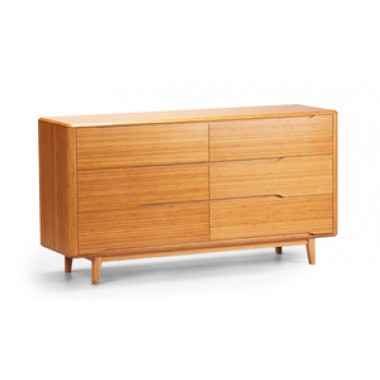 Greenington Currant Six Drawer Dresser in Carmelized or Walnut