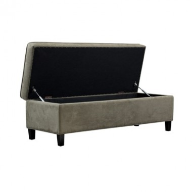 Diamond Sofa Joyce Lift-Top Storage Trunk in Mint Microfiber Hover