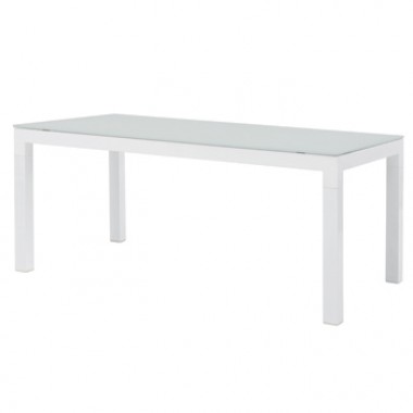 Sifas In-Outdoor Kwadra Rectangular Dining Table Incl. Glass Top Hover