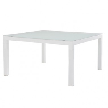 Sifas In-Outdoor Kwadra Square Dining Table Incl. Glass Top Hover