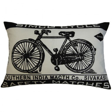 Koko Company Match Co 13" x 20" Pillow - Ecru / Black Hover