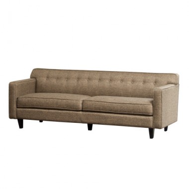 Diamond Sofa Mid-Century Sofa in Pepper Tweed Fabric