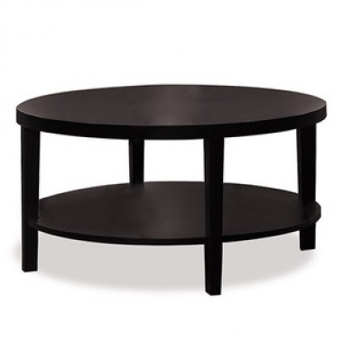Ave-Six Merge 36" Round Espresso Finish Coffee Table