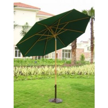 Lanza 9' Auto Tilt & Easy Rotate Market Umbrella - (Cover: Hunter Green)