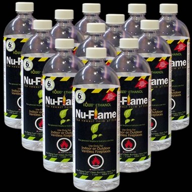 Bluworld Nu-Flame Bio-Ethanol Fireplace Fuel 12-1L Hover