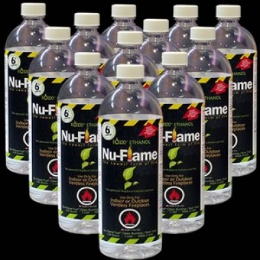 Bluworld Nu-Flame Bio-Ethanol Fireplace Fuel 12-1L