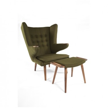 Stilnovo The Olsen Lounge Chair with Ottoman Hover
