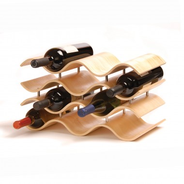 Oenophilia Bali 10 Wine Rack, Natural Hover