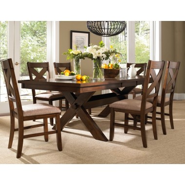 Powell 7 Piece Wd Kraven Dining Set Hover