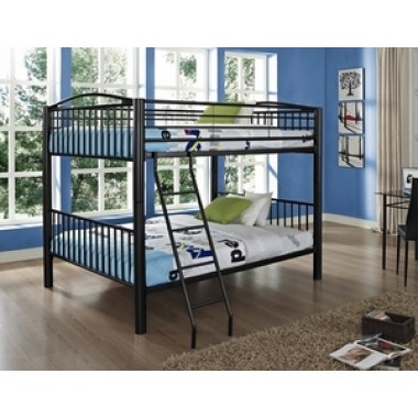 Powell Heavy Metal "Black" Full Over Full Bunk Bed