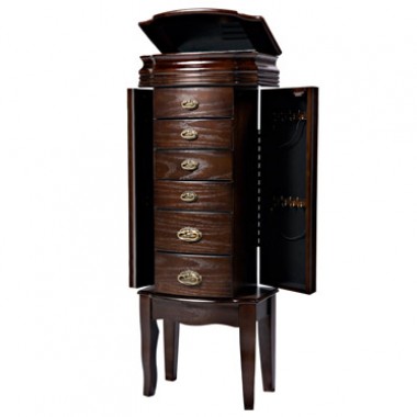 Powell Italian Influenced Transitional "Espresso" Jewelry Armoire Hover