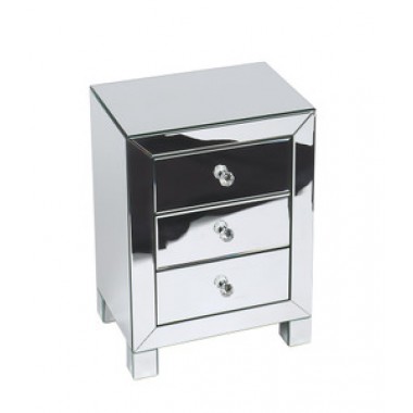Ave-Six Reflections 3 Drawer Accent Table