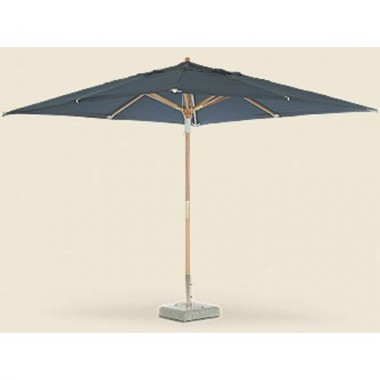 Royal Teak 10' Deluxe Umbrella - Blue Hover